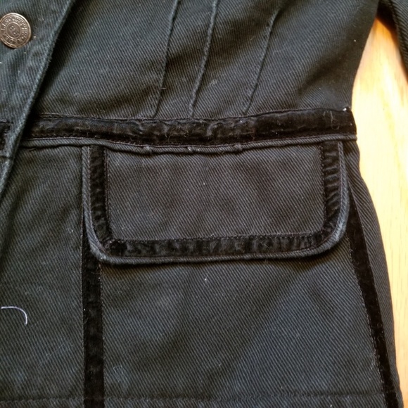 Red Balls on Fire Denim Blazer - Picture 3 of 6